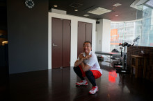 お尻引き締めスクワット2