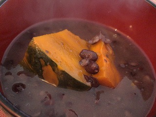 カボチャのおしるこ