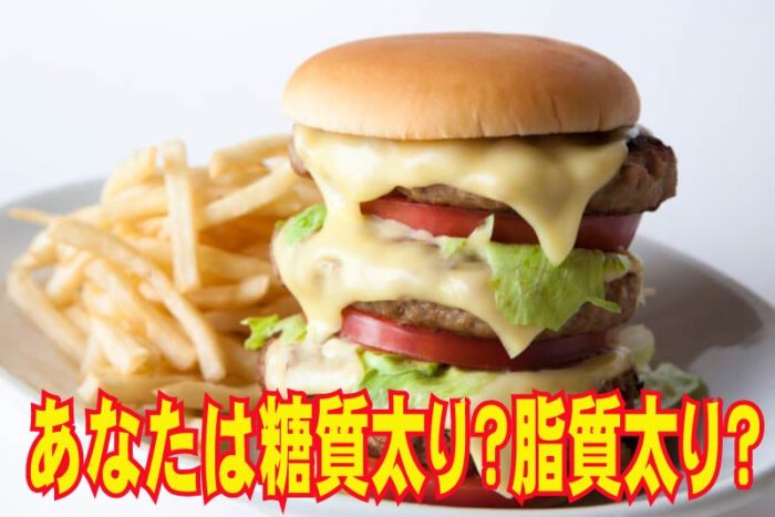 ダイエットの基本　あなたは糖質太り？脂質太り？