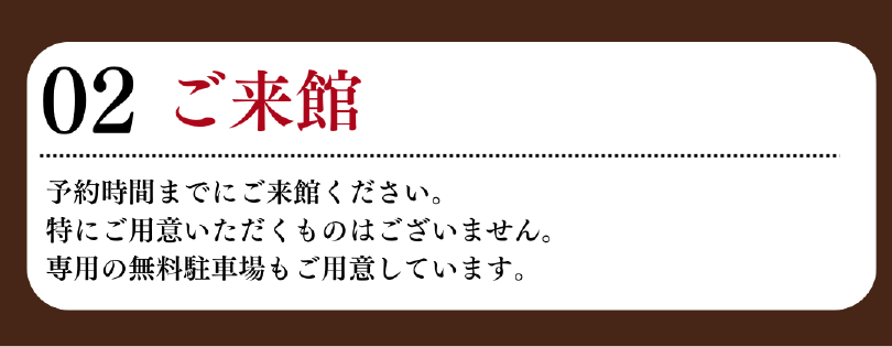 カウンセリングのながれご来館