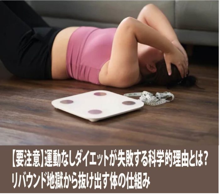 【要注意】運動なしダイエットが失敗する科学的理由とは？リバウンド地獄から抜け出す体の仕組み