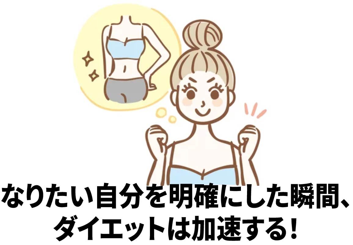 【なりたい自分を明確にした瞬間、ダイエットは加速する】